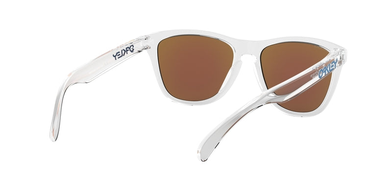 OAKLEY Frogskins Sonnenbrille - Prizm Sapphire Gläser, Gestell glasklar