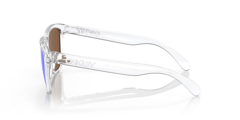 OAKLEY Frogskins Sonnenbrille - Prizm Violette Gläser, polierter klarer Rahmen