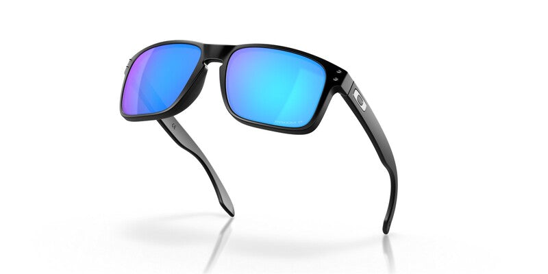 OAKLEY Holbrook Sonnenbrille Gestell Mattschwarz - Gläser Prizm Sapphire Polarized