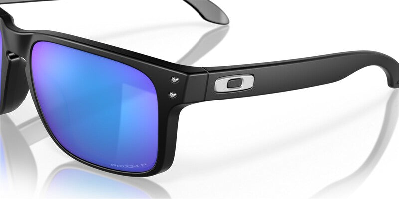 OAKLEY Holbrook Sonnenbrille Gestell Mattschwarz - Gläser Prizm Sapphire Polarized