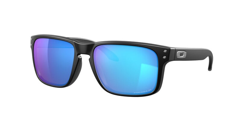 OAKLEY Holbrook Sonnenbrille Gestell Mattschwarz - Gläser Prizm Sapphire Polarized