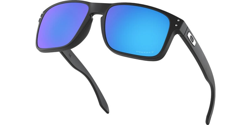 OAKLEY Holbrook Sonnenbrille Gestell Mattschwarz - Gläser Prizm Sapphire Polarized