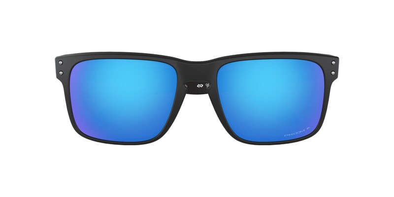 OAKLEY Holbrook Sonnenbrille Gestell Mattschwarz - Gläser Prizm Sapphire Polarized