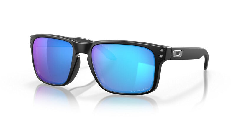 OAKLEY Holbrook Sonnenbrille Gestell Mattschwarz - Gläser Prizm Sapphire Polarized