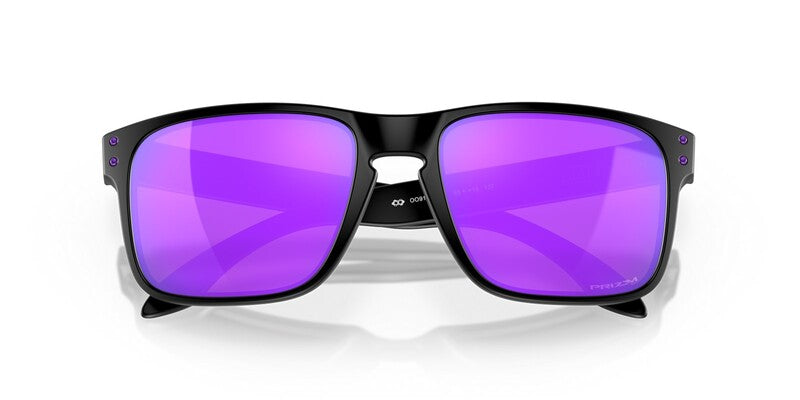 OAKLEY Holbrook Sonnenbrille Gestell Mattschwarz - Gläser Prizm Violet
