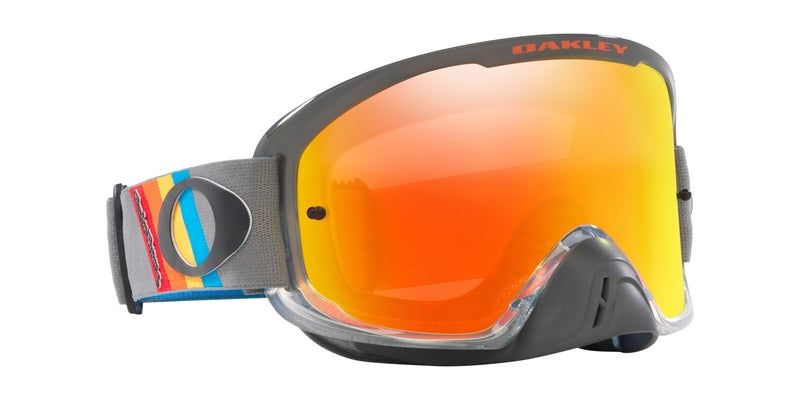 OAKLEY O Frame 2.0 Pro MX Brille - TLD Graue Stripes Fire Iridium Linse