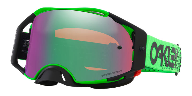 OAKLEY Airbrake MX Brille - Moto Grün B1B Prizm MX Jade Glas