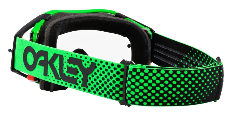 OAKLEY Airbrake MX Brille - Moto Grün B1B Klares Glas