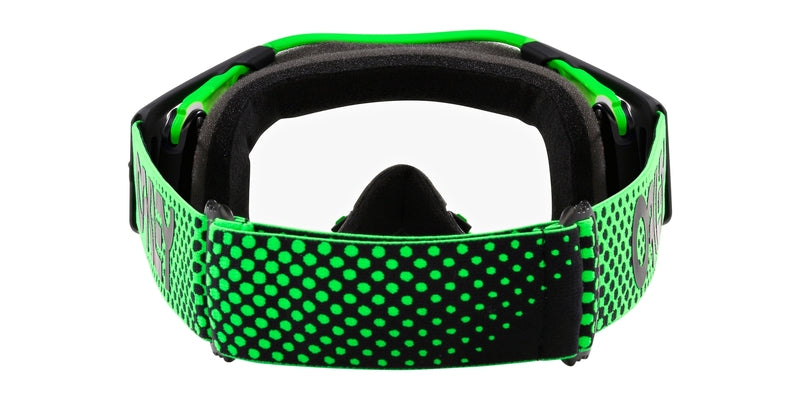 OAKLEY Airbrake MX Brille - Moto Grün B1B Klares Glas