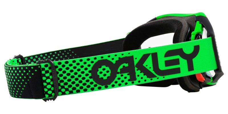 OAKLEY Airbrake MX Brille - Moto Grün B1B Klares Glas