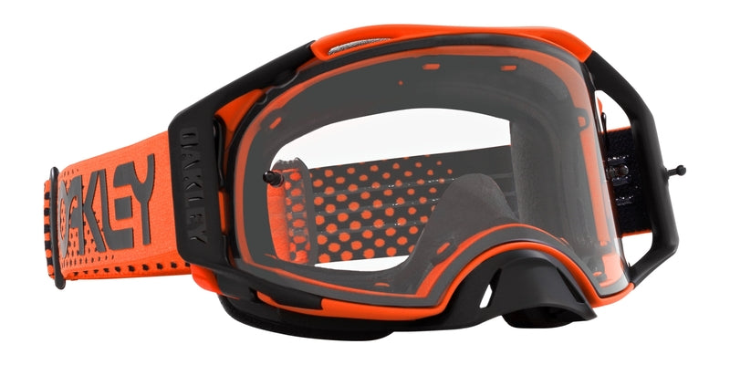 OAKLEY Airbrake MX Brille - Moto orange B1B Klares Glas