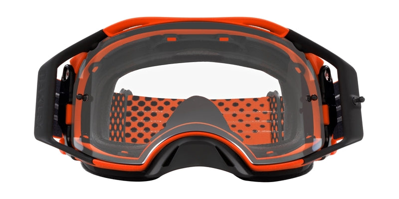 OAKLEY Airbrake MX Brille - Moto orange B1B Klares Glas