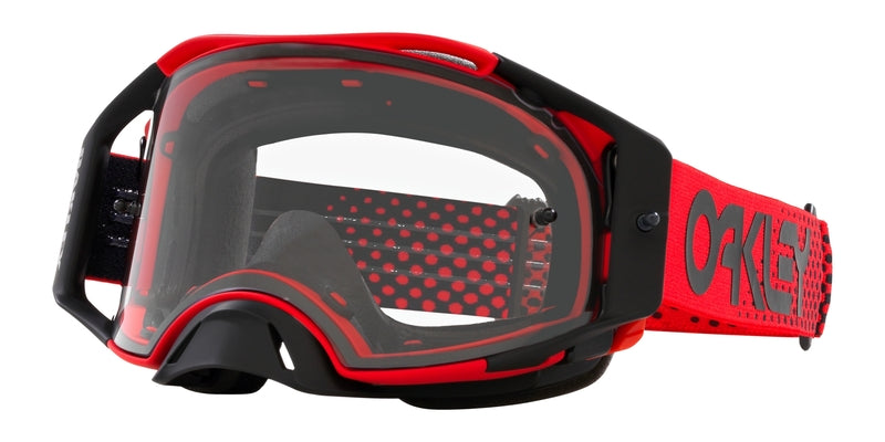 OAKLEY Airbrake MX Brille - Moto rot B1B Klares Glas
