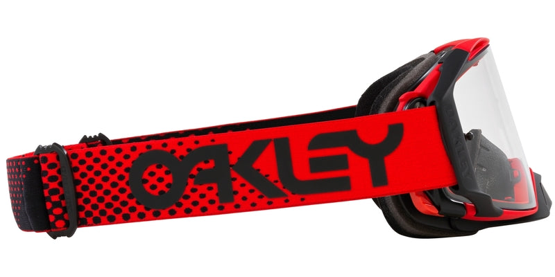 OAKLEY Airbrake MX Brille - Moto rot B1B Klares Glas