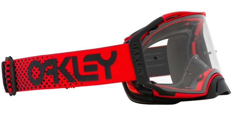 OAKLEY Airbrake MX Brille - Moto rot B1B Klares Glas