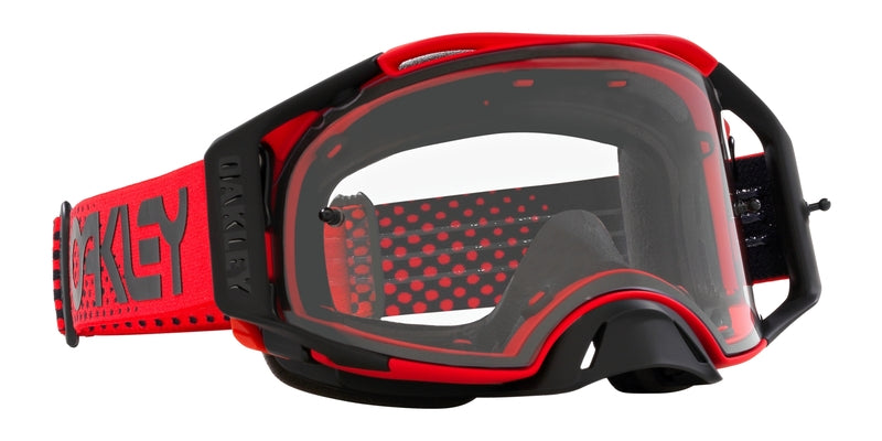 OAKLEY Airbrake MX Brille - Moto rot B1B Klares Glas