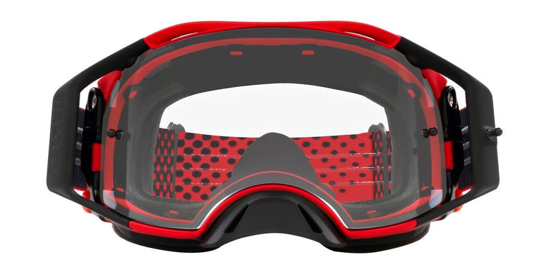 OAKLEY Airbrake MX Brille - Moto rot B1B Klares Glas