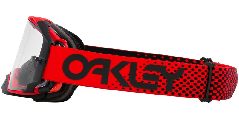 OAKLEY Airbrake MX Brille - Moto rot B1B Klares Glas