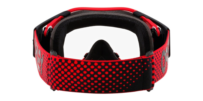 OAKLEY Airbrake MX Brille - Moto rot B1B Klares Glas