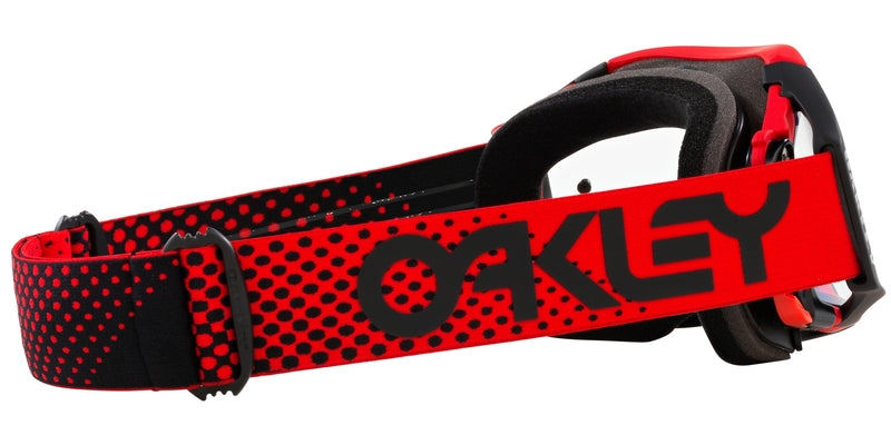 OAKLEY Airbrake MX Brille - Moto rot B1B Klares Glas
