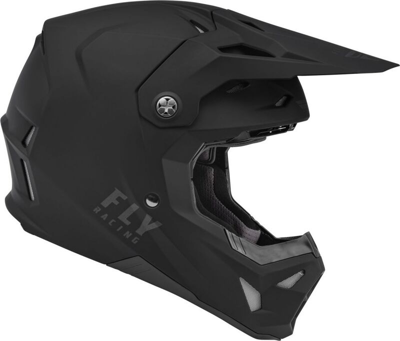 Fly Racing Formula Cp Solid Helm Mattschwarz