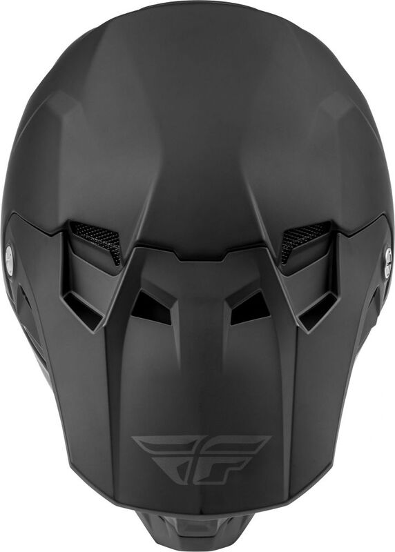 Fly Racing Formula Cc Solid Kinderhelm Schwarz Matt