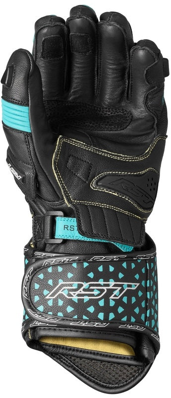 RST TracTech Evo 4 CE Damen Motorradhandschuhe - Schwarz/Aqua/Grau