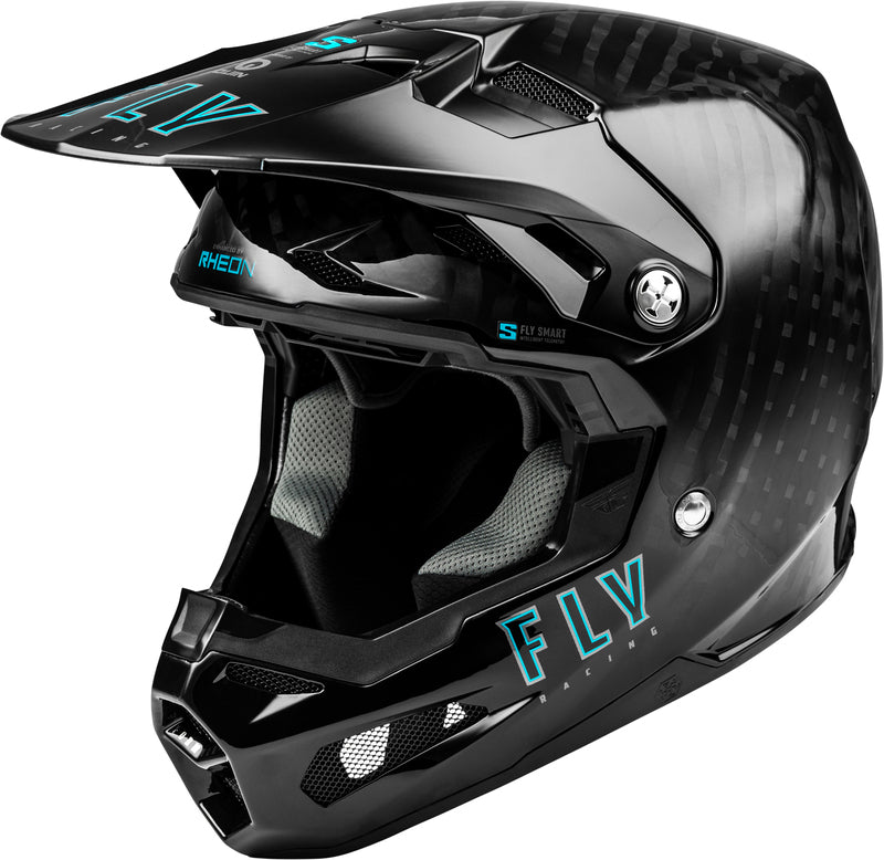 Fly Racing Formula S Carbon Solid Helm Schwarz