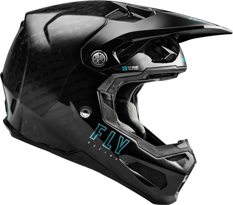 Fly Racing Formula S Carbon Solid Helm Schwarz