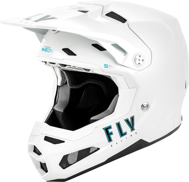 Fly Racing Formula S Carbon Solid Helm Weiss