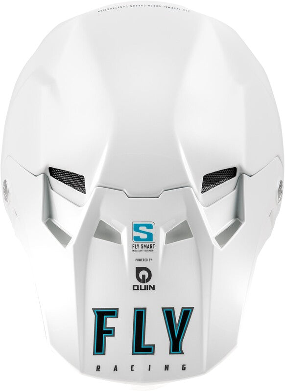 Fly Racing Formula S Carbon Solid Helm Weiss