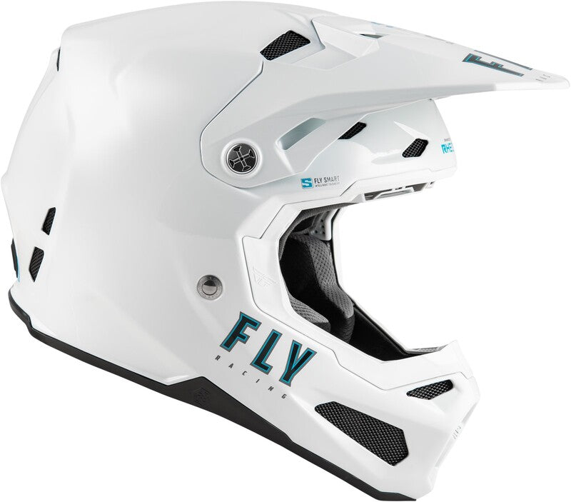 Fly Racing Formula S Carbon Solid Helm Weiss