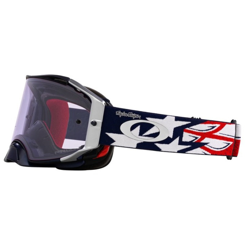 OAKLEY Airbrake MX Brille TLD rot weiß blau Wings - Prizm MX Low Light Linse
