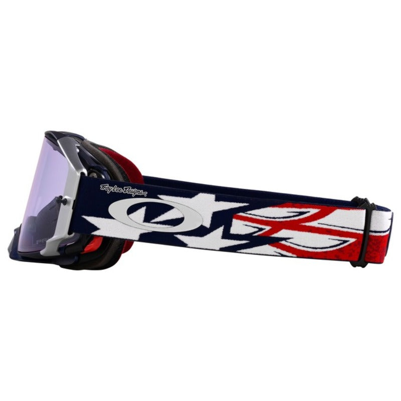 OAKLEY Airbrake MX Brille TLD rot weiß blau Wings - Prizm MX Low Light Linse