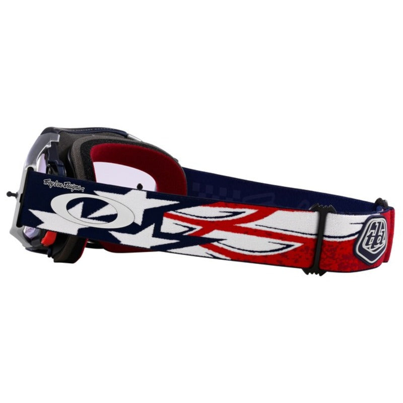 OAKLEY Airbrake MX Brille TLD rot weiß blau Wings - Prizm MX Low Light Linse