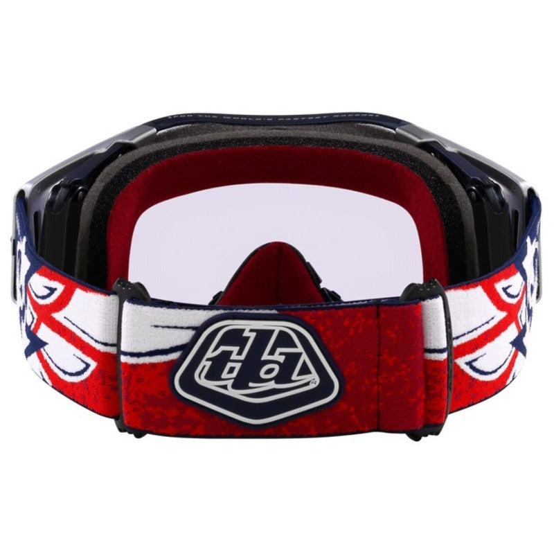 OAKLEY Airbrake MX Brille TLD rot weiß blau Wings - Prizm MX Low Light Linse
