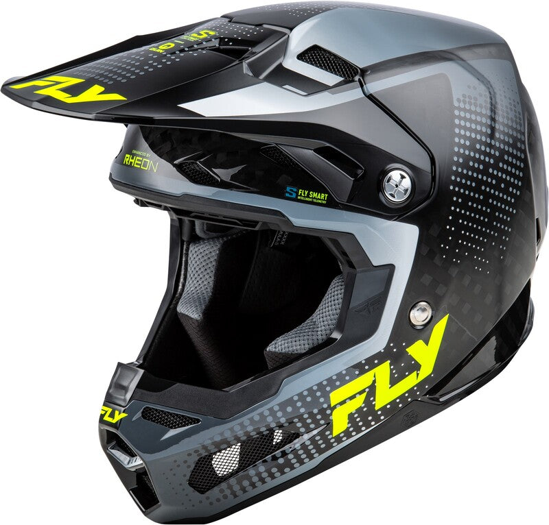 Fly Racing Formula S Carbon Protocol Helm Schwarz Carbongrauhi Vis