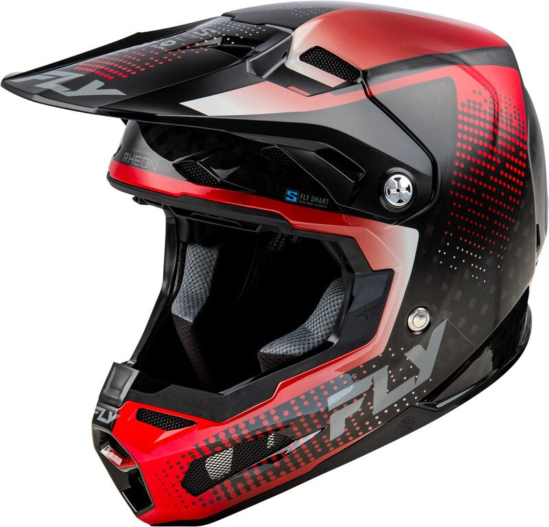 Fly Racing Formula S Carbon Protocol Helm Schwarz Carbonrot
