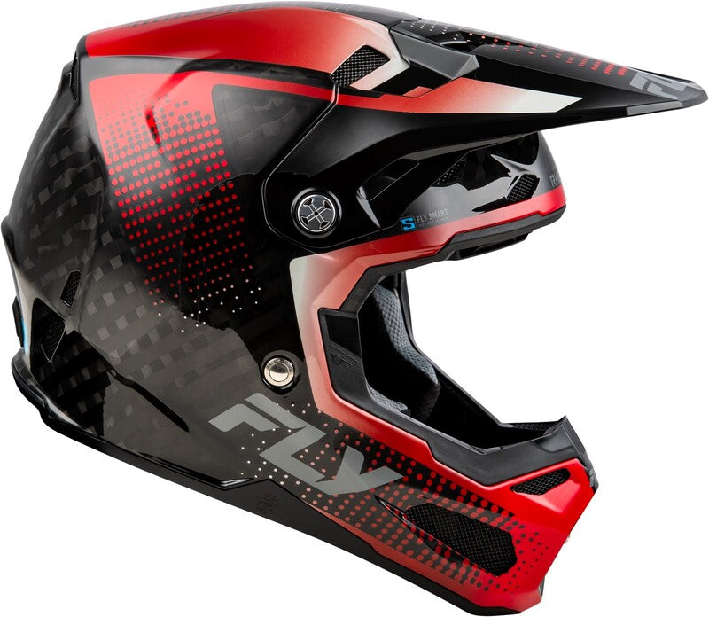 Fly Racing Formula S Carbon Protocol Helm Schwarz Carbonrot