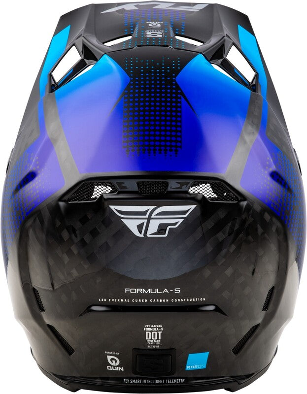 Fly Racing Formula S Carbon Protocol Helm Schwarz Carbonblau