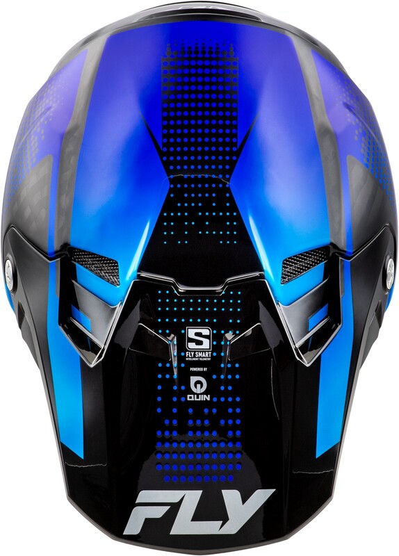 Fly Racing Formula S Carbon Protocol Helm Schwarz Carbonblau