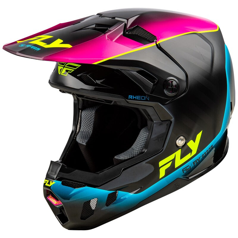 Fly Racing Formula Cc Le Underglow Helm Graupinkblau