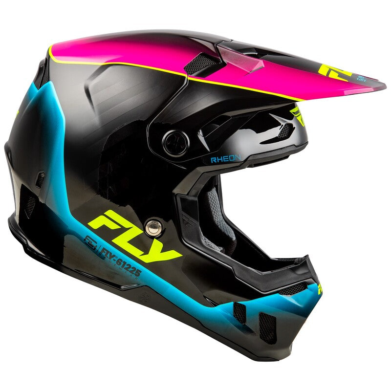 Fly Racing Formula Cc Le Underglow Helm Graupinkblau