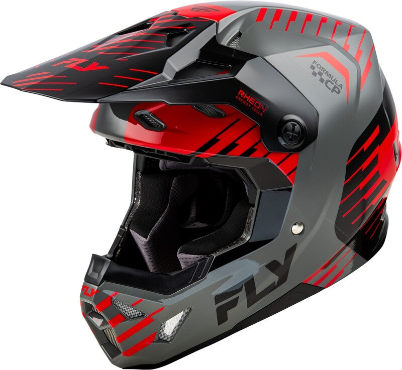 Fly Racing Formula Cp Slice Helm Graurotschwarz