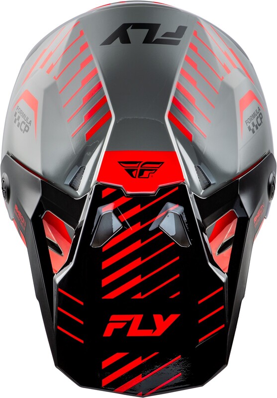 Fly Racing Formula Cp Slice Helm Graurotschwarz