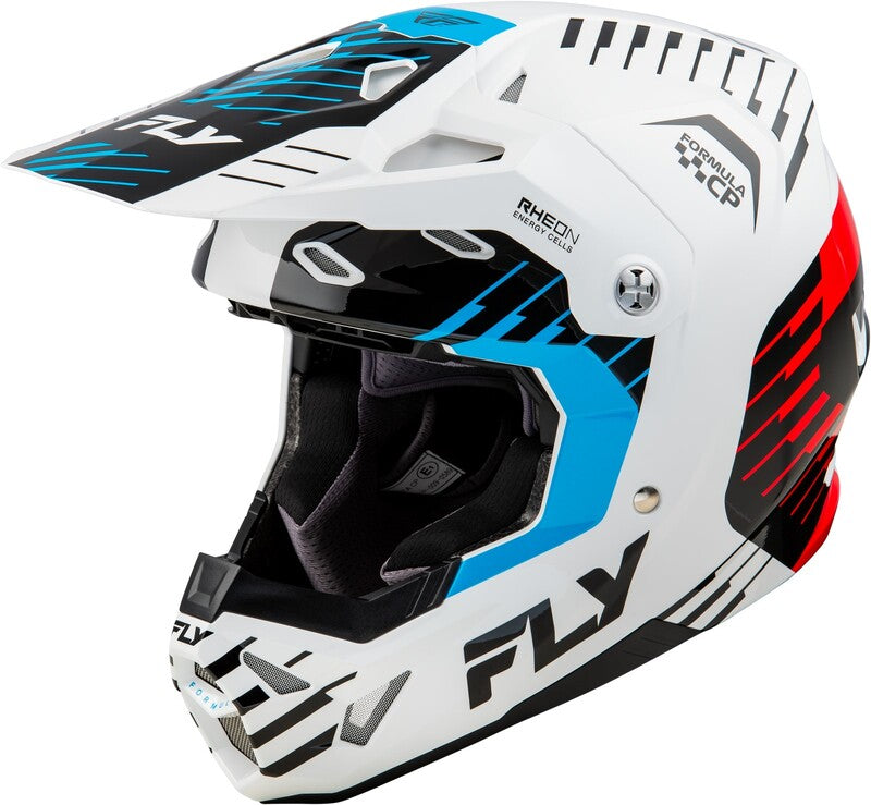 Fly Racing Formula Cp Slice Helm Weissrotcyan