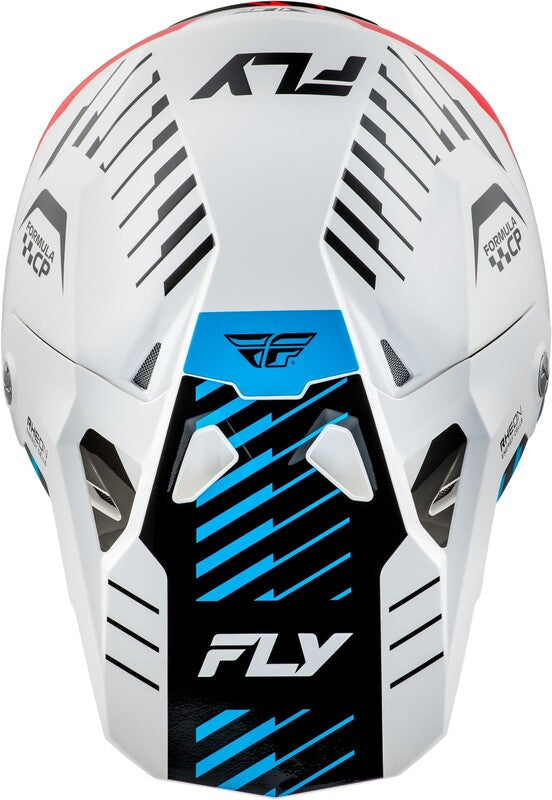 Fly Racing Formula Cp Slice Helm Weissrotcyan