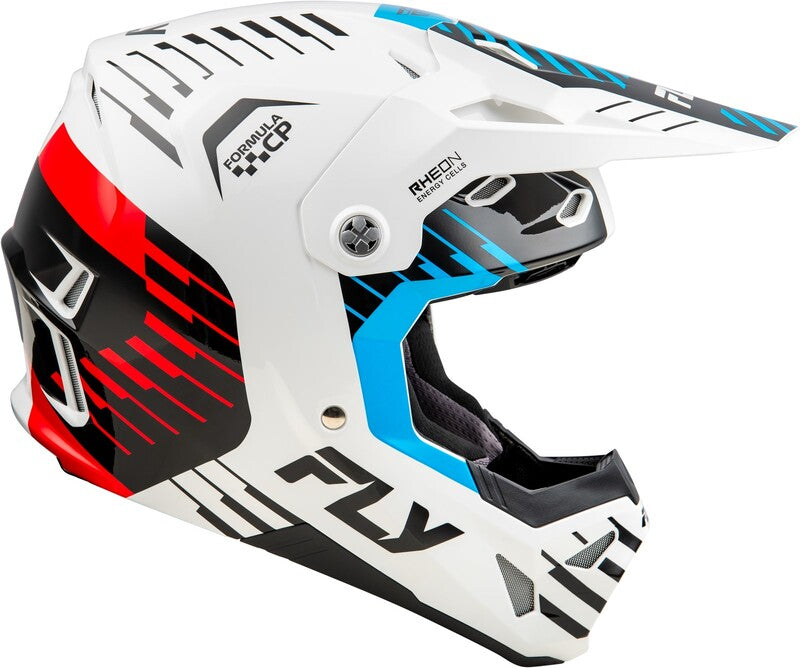 Fly Racing Formula Cp Slice Helm Weissrotcyan