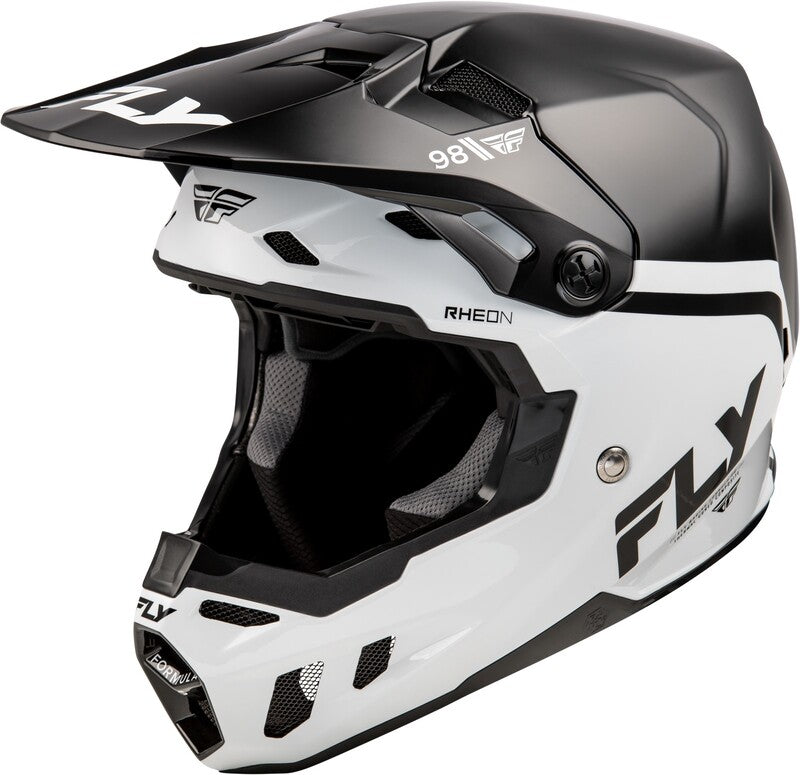 Fly Racing Formula Cc Objective Helm Schwarzweiss
