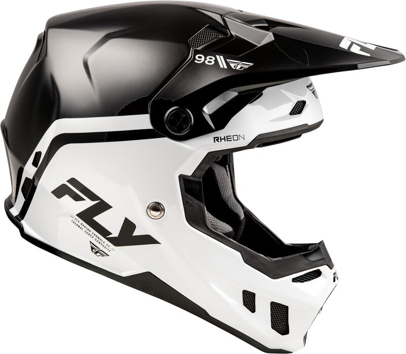 Fly Racing Formula Cc Objective Helm Schwarzweiss